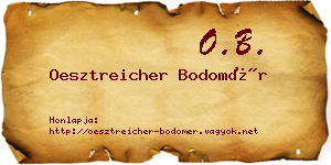 Oesztreicher Bodomér névjegykártya